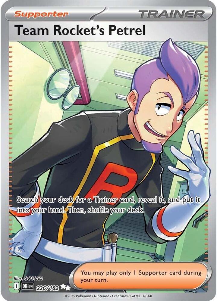 Team Rocket's Petrel - Pokemon Destined Rivals #226/182