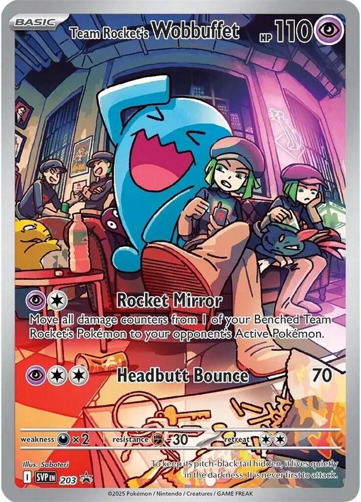 Team Rocket's Wobbuffet - Scarlet & Violet Promo Cards #203