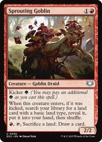Sprouting Goblin - Commander: Edge of Eternities - 90