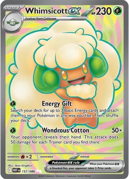 Whimsicott ex - Pokemon White Flare #157/086
