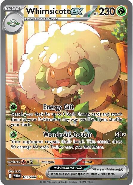 Whimsicott ex - Pokemon White Flare #165/086