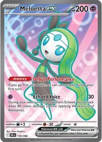 Meloetta ex - 159/086 - SV: Black Bolt - 159/086
