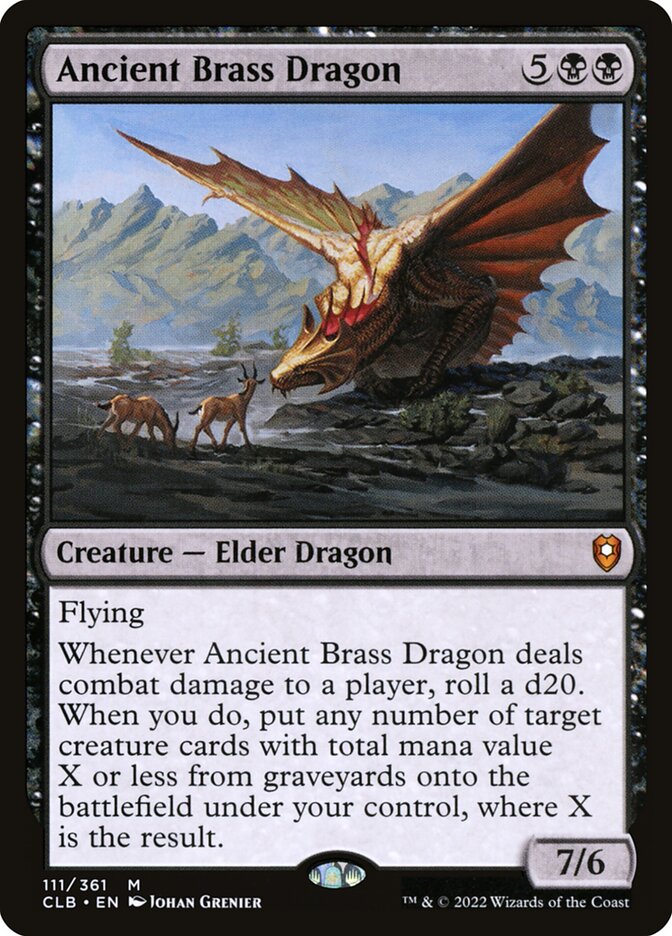 Ancient Brass Dragon - Commander Legends: Battle for Baldur's Gate #111