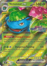 Venusaur ex (Stellar Crown Stamp) - Miscellaneous Cards & Products - 001/142