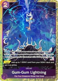 Gum-Gum Lightning (Premium Card Collection -Best Selection Vol. 4-) - One Piece Promotion Cards - OP09-077