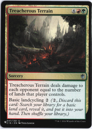 Treacherous Terrain U Commander: Zendikar Rising 105 NM