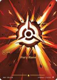 Fury Rune (Alternate Art) - Origins - 007a/298