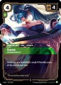 Sona, Harmonious - Origins - 073/298