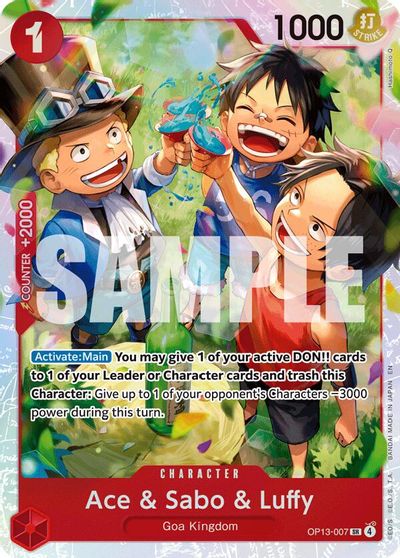 Ace & Sabo & Luffy OP13-007