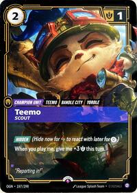 Teemo, Scout - Riftbound Promotional Cards - 197/298