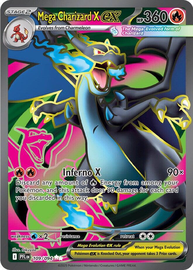 Mega Charizard X ex - Pokemon Phantasmal Flames #109/094