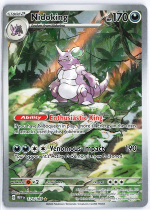 Nidoking - Illustration Rare SV: Scarlet & Violet 151 174/165 NM