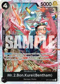 Mr.2.Bon.Kurei (Bentham) - The Azure Sea's Seven #OP14-091