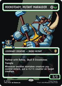 Rocksteady, Mutant Marauder (Borderless) (Surge Foil) - Commander: Teenage Mutant Ninja Turtles #94