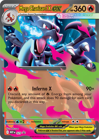 Mega Charizard X ex - Mega Evolution Promo #029