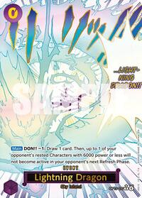 Lightning Dragon (Alternate Art) - Adventure on Kami's Island #OP15-077