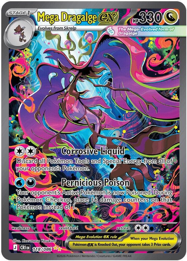 Mega Dragalge ex - Chaos Rising #118/086