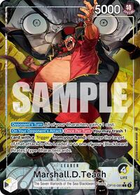 Marshall.D.Teach (080) (Alternate Art) - The Time of Battle #OP16-080