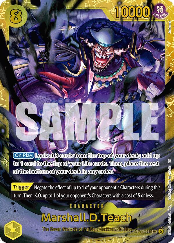 Marshall.D.Teach (119) - The Time of Battle #OP16-119