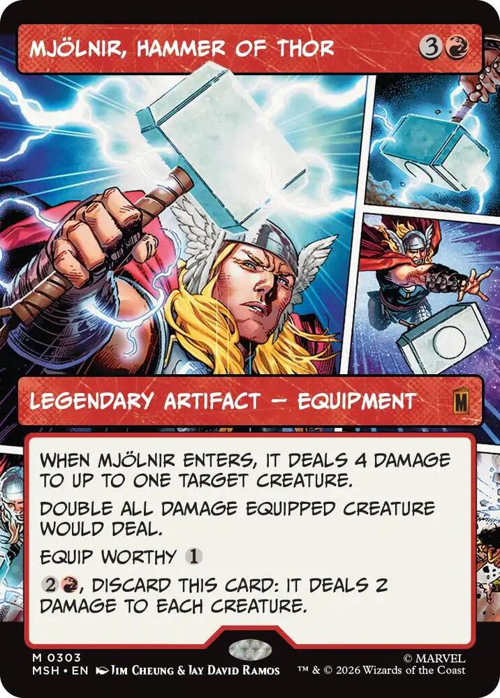 Mjolnir, Hammer of Thor (Borderless) (0303) - Marvel Super Heroes #303