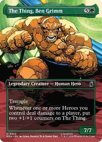 The Thing, Ben Grimm (Borderless) - Marvel Super Heroes - 322