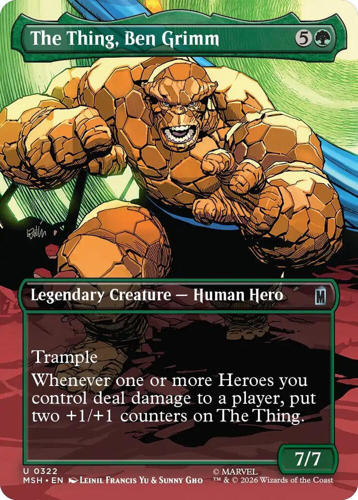 The Thing, Ben Grimm (Borderless) - Marvel Super Heroes #322