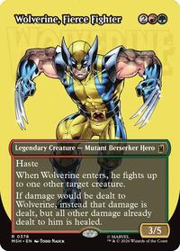 Wolverine, Fierce Fighter (Borderless) - Marvel Super Heroes #378
