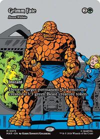 Grimm Fate - Beast Within (Borderless) - Marvel Universe Eternal-Legal #75