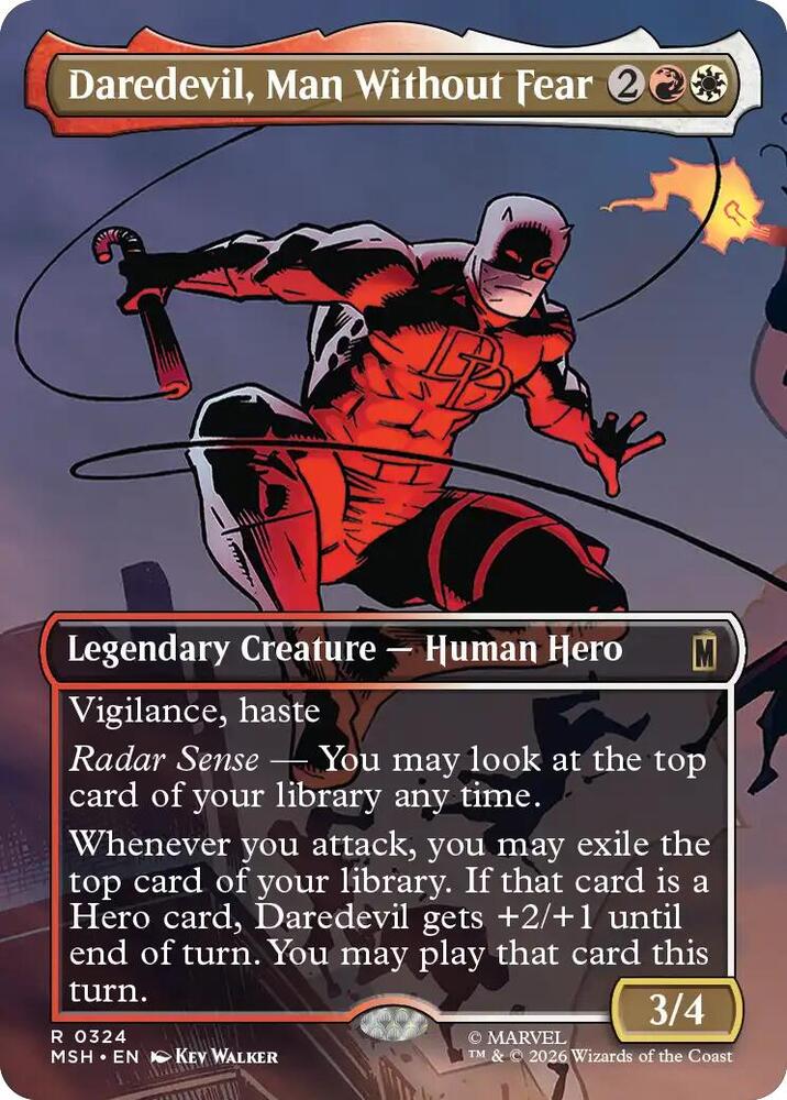 Daredevil, Man Without Fear (Borderless) (0324) - Marvel Super Heroes #324