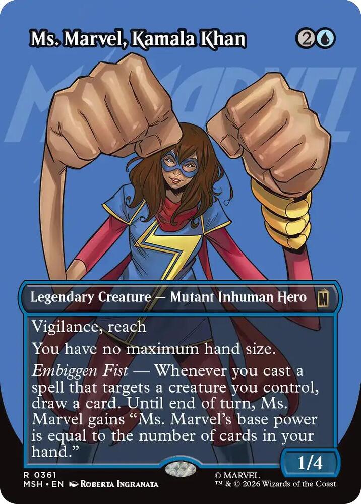 Ms. Marvel, Kamala Khan (Borderless) - Marvel Super Heroes #361