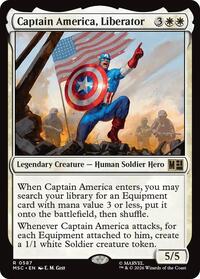 Captain America, Liberator - Commander: Marvel Super Heroes #587