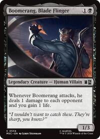 Boomerang, Blade Flinger - Commander: Marvel Super Heroes - 534