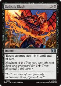 Sadistic Slash - Commander: Marvel Super Heroes - 666