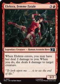 Elektra, Femme Fatale - Commander: Marvel Super Heroes - 687