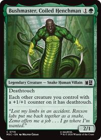 Bushmaster, Coiled Henchman - Commander: Marvel Super Heroes - 716
