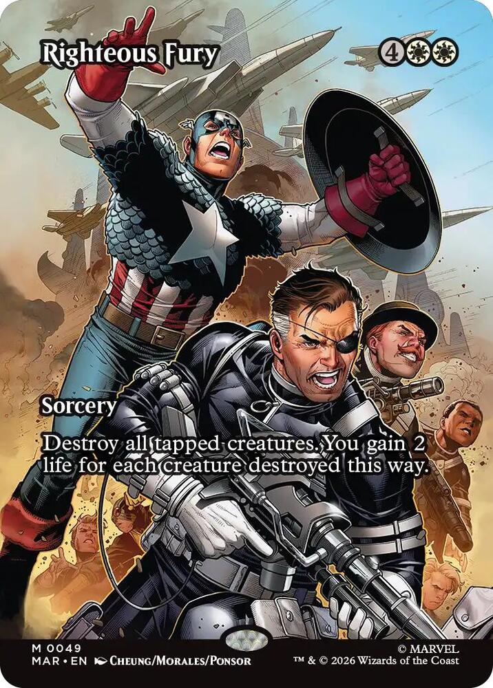 Righteous Fury (Borderless) - Marvel Universe Eternal-Legal #49