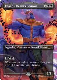 Thanos, Death's Consort (Borderless) - Commander: Marvel Super Heroes #508