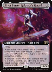 Silver Surfer, Galactus's Herald (Extended Art) - Commander: Marvel Super Heroes #293