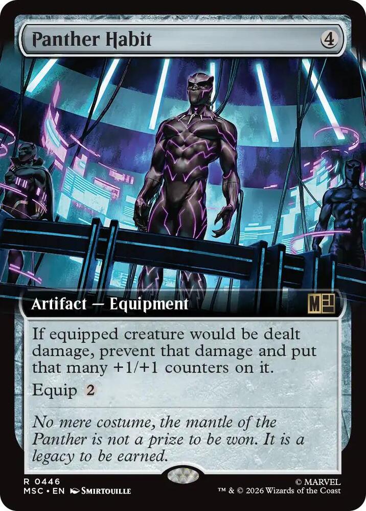 Panther Habit (Extended Art) - Commander: Marvel Super Heroes #446