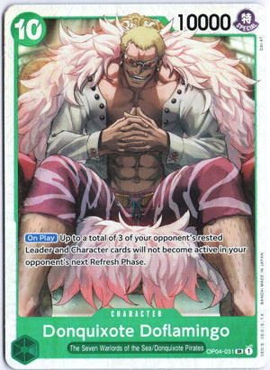 Donquixote Doflamingo (Reprint) SR Premium Booster -The Best- OP04-031 NM