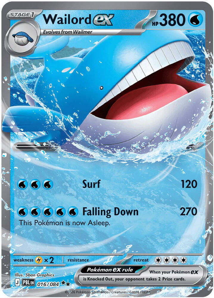 Wailord ex - Pitch Black #016/084