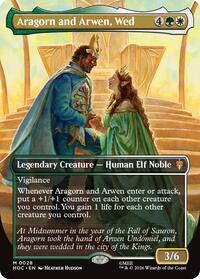 Aragorn and Arwen, Wed (Borderless) - The Hobbit - 28