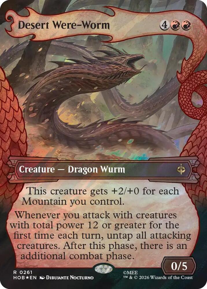 Desert Were-Worm (Showcase) (Surge Foil) - The Hobbit #261