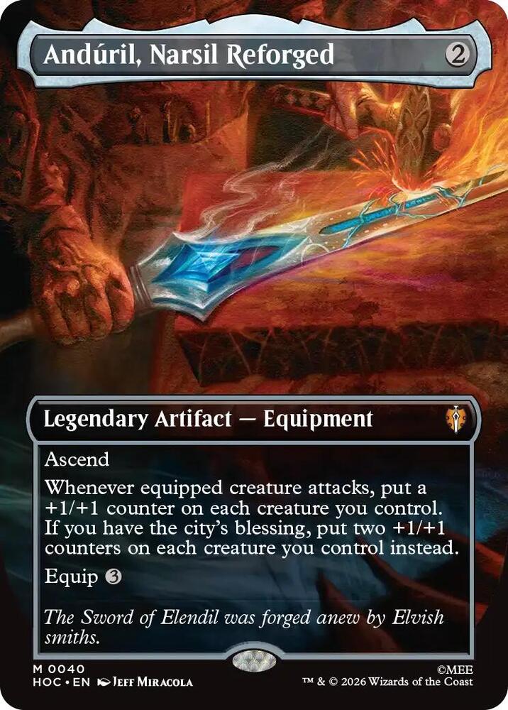 Anduril, Narsil Reforged (Borderless) - The Hobbit: Eternal-Legal #40