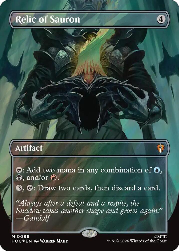 Relic of Sauron (Borderless) (Surge Foil) - The Hobbit: Eternal-Legal #86