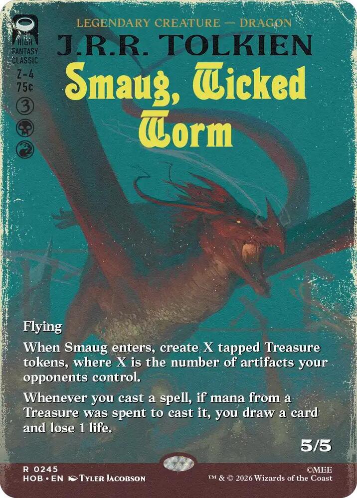 Smaug, Wicked Worm (Borderless) - The Hobbit #245