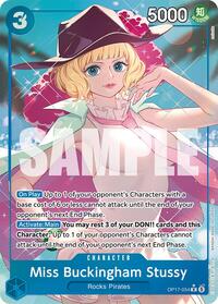 Miss Buckingham Stussy (Alternate Art) - The World's Strongest Warriors - OP17-054