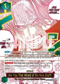 Are You That Afraid of the New Era?! (Alternate Art) - The World's Strongest Warriors - OP17-037