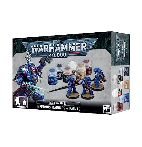 Games Workshop Warhammer 40,000: Infernus Space Marines + Paints Set