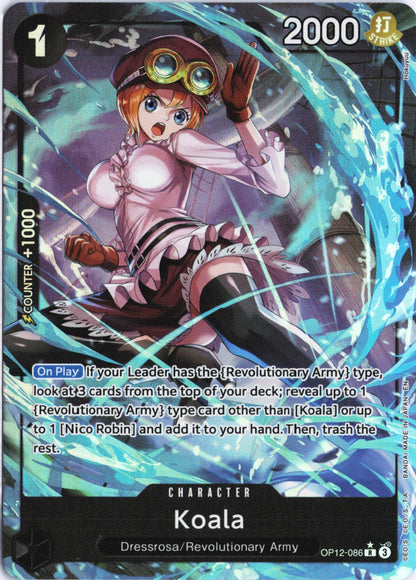 Koala (086) (Alternate Art) R Legacy of the Master OP12-086 NM